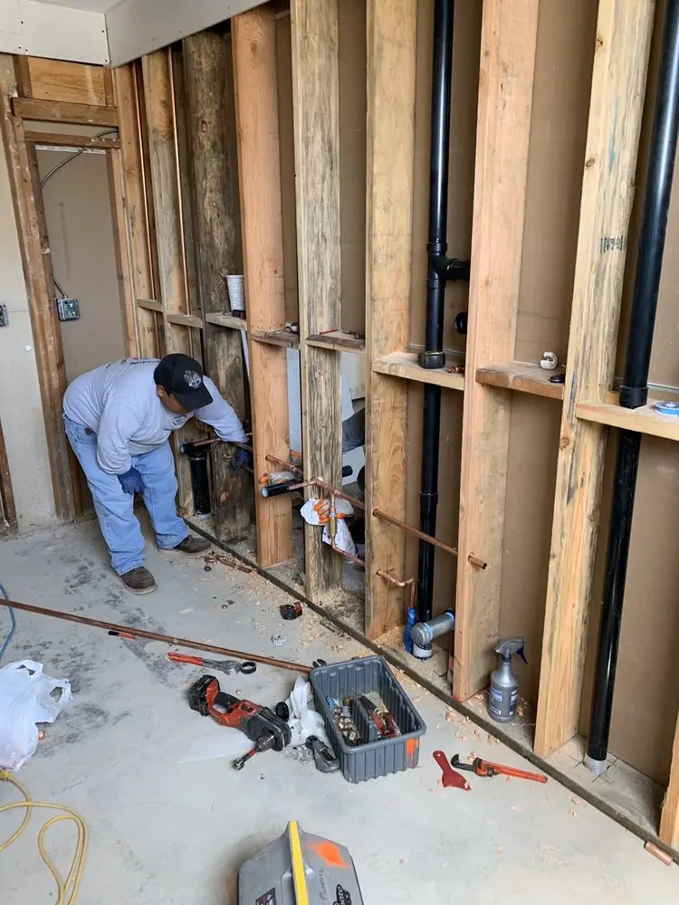 Commercial rough-in plumbing for Water Heater Replacement in Mantua Grove
